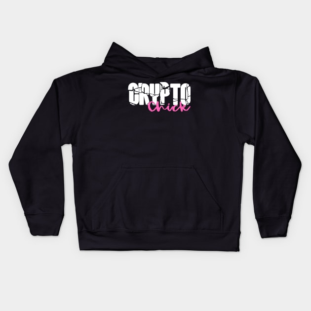 crypto chick Kids Hoodie by JayD World